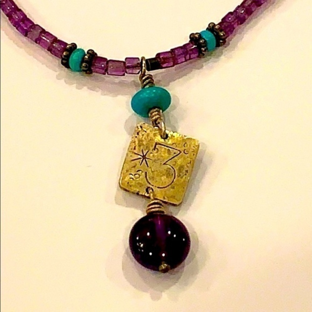 Sterling silver charm semi precious stone beads